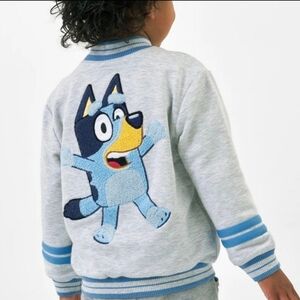 Little Sleepies Bluey Bomber Jacket Size 5